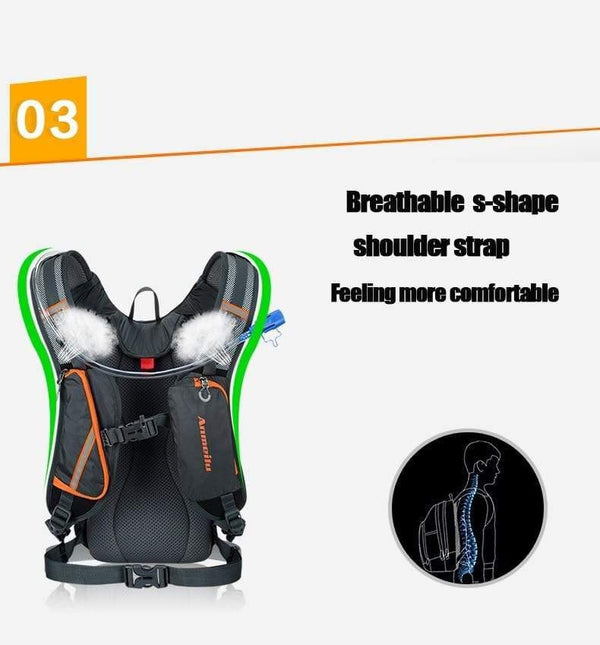 Planet Gates Only Black Backpack / 8L 8L Bicycle Backpack,Waterproof MTB Bike Water Bag For Bicycle,Outdoor Hiking Trekking Cycling Hydration Backpack 4 Colors