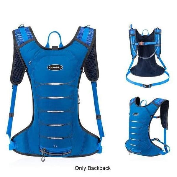 Planet Gates only blue bag 3L Camping Hydration Backpack 2L Water Bag Outdoor Sports Running Marathon Cycling Backpack Hiking Hydration Bladder