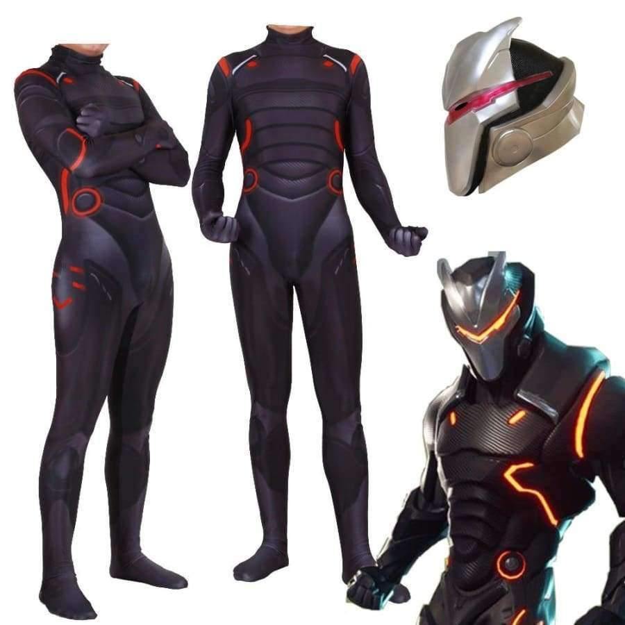Planet Gates Only Bodysuit / S / Men Adult Kids Game Cosplay Costume Omega Oblivion link Zentai Bodysuit Suit Jumpsuits Led Mask Halloween