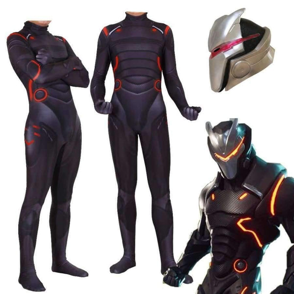 Planet Gates Only Bodysuit / S / Men Adult Kids Game Cosplay Costume Omega Oblivion link Zentai Bodysuit Suit Jumpsuits Led Mask Halloween