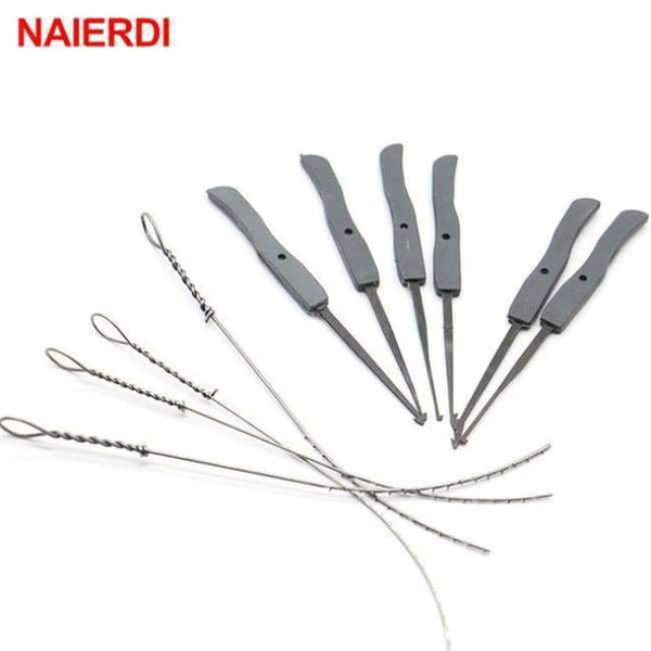 Planet Gates Only Broken Key Tool NAIERDI Practice Lock With Broken Key Removing Hooks Lock Kit Locksmith Wrench Row Tension Tool Extractor Set Furniture Hardware
