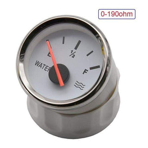 Planet Gates only gauge Boat Car 52MM Water Level Gauges 0-190ohm Red Backlight Marine Water Tank Level Indicator Meter Water Level Sensor 100-550MM