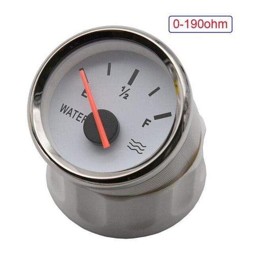 Planet Gates only gauge Boat Car 52MM Water Level Gauges 0-190ohm Red Backlight Marine Water Tank Level Indicator Meter Water Level Sensor 100-550MM