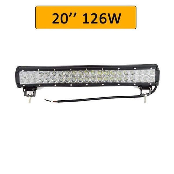 Planet Gates Only Led Bar / Russian Federation LED 20inch 126w 12V LED Light Bar License Plate Bracket Bull Bar IP67 Combo Beam Straight Car Offroad 4x4 for Jeep ATV