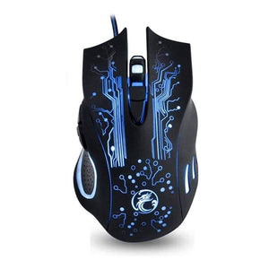 Planet Gates Only Mouse Gaming Headset Stereo Bass Heaphone With Mic LED Light for PS4 Xbox One PC+5000DPI