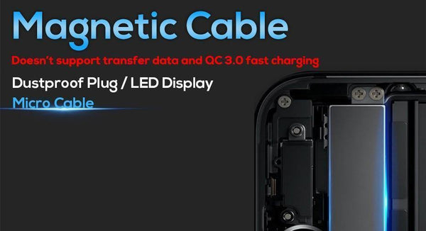 Planet Gates Only Plug No Wire / 100cm TOPK R-Line3 Micro USB Magnetic Cable Nylon Braided Mobile Phone Cables for Micro USB Port Microusb LED Magnet Charger Cable
