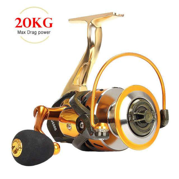 Planet Gates only reel / 2000 Series 2021 New All-Metal Fishing Reel Super Smooth Spinning Reel Carp Reel Sea Pole Long Cast Round Fishing Reels Goods For Fishing