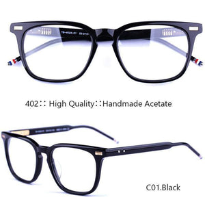 Planet Gates only-TB-Box Handmade Acetate Glasses Men Prescription Eyewear Optical Frames Spectacle Vintage Square