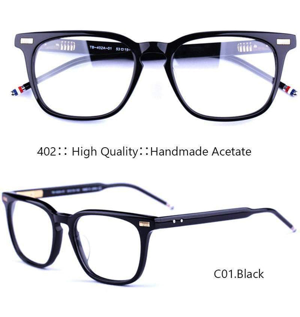 Planet Gates only-TB-Box Handmade Acetate Glasses Men Prescription Eyewear Optical Frames Spectacle Vintage Square