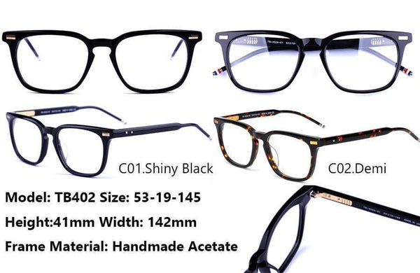 Planet Gates only-TB-Box Handmade Acetate Glasses Men Prescription Eyewear Optical Frames Spectacle Vintage Square