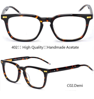 Planet Gates only-TB-Box Handmade Acetate Glasses Men Prescription Eyewear Optical Frames Spectacle Vintage Square