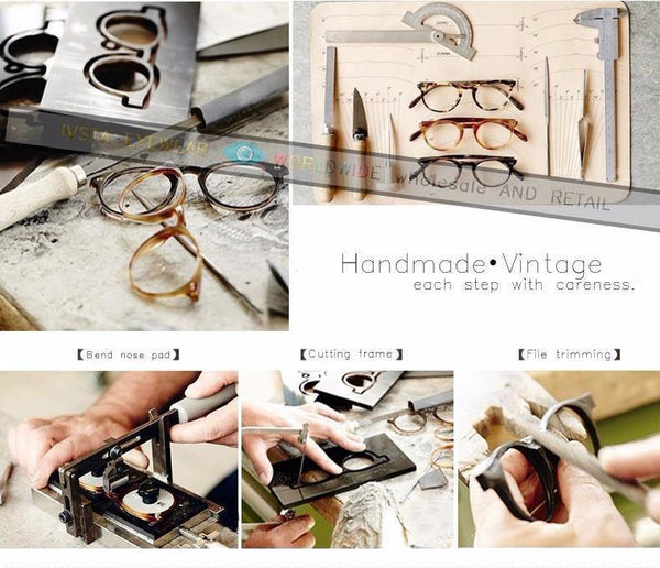 Planet Gates only-TB-Box Handmade Acetate Glasses Men Prescription Eyewear Optical Frames Spectacle Vintage Square