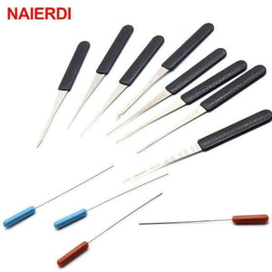 Planet Gates Only Tools NAIERDI Practice Padlock Locksmith Hand Tool Transparent Visible Lock Pick With Broken Key Removing Hooks Extractor Set Hardware