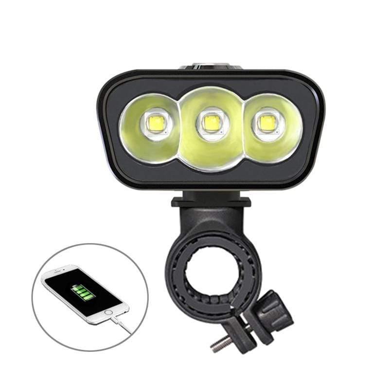 Planet Gates ONLY Y1 Bicycle Light 6000lm 2x XML-L2 LED Cycling Lights USB Rechargeable 6000mAh bicicleta Wheel Bike Front Light taillight