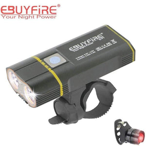 Planet Gates ONLY Y1 Bicycle Light 6000lm 2x XML-L2 LED Cycling Lights USB Rechargeable 6000mAh bicicleta Wheel Bike Front Light taillight