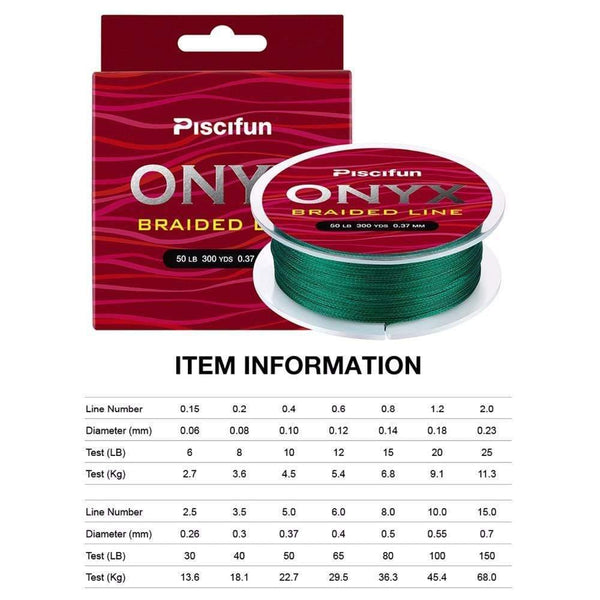 Planet Gates ONYX 274M fishing Line 6-150LB Super Strong PE Braided Fishing Line 4 Strands 8 Strands Multifilament Fishing Line