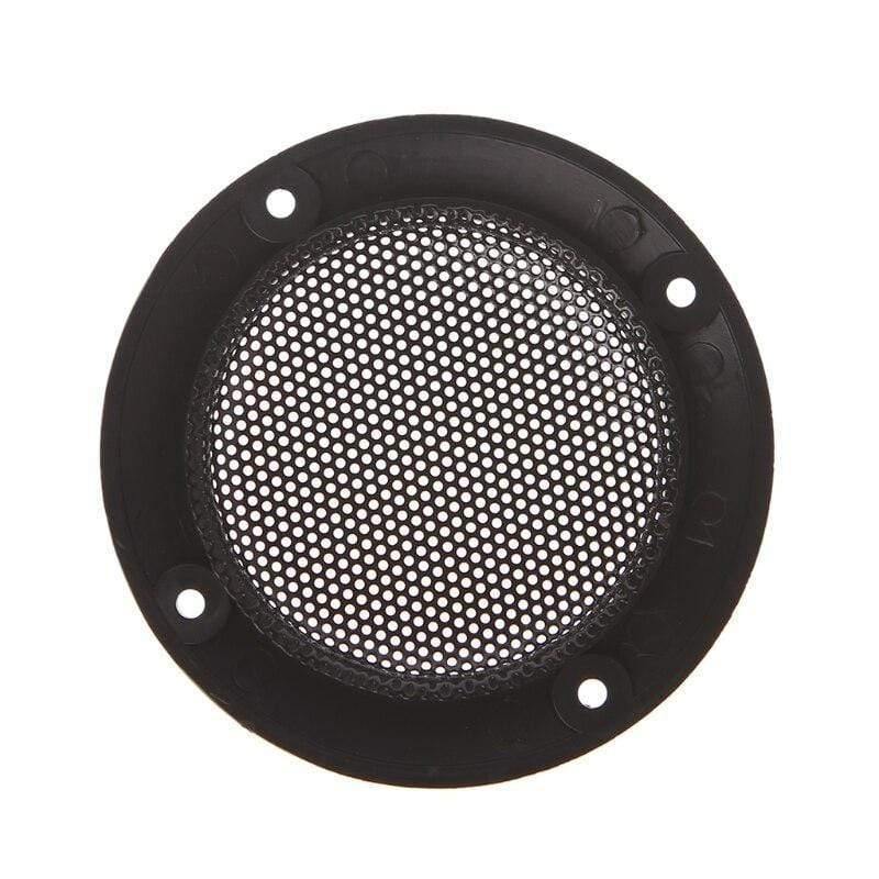 OOTDTY 2PCS 2 Inch Black Car Speaker Grill Mesh Enclosure Net Protective Cover Speaker