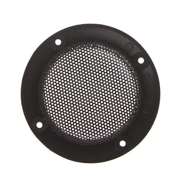 OOTDTY 2PCS 2 Inch Black Car Speaker Grill Mesh Enclosure Net Protective Cover Speaker