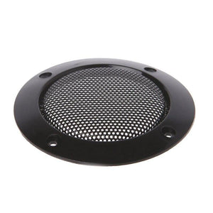 OOTDTY 2PCS 2 Inch Black Car Speaker Grill Mesh Enclosure Net Protective Cover Speaker