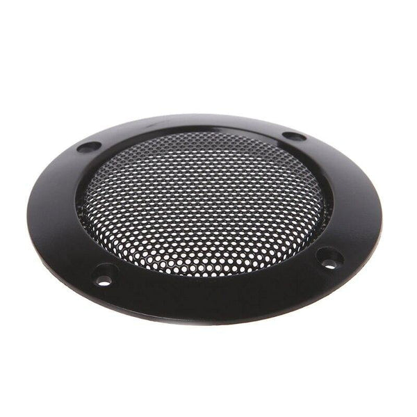 OOTDTY 2PCS 2 Inch Black Car Speaker Grill Mesh Enclosure Net Protective Cover Speaker
