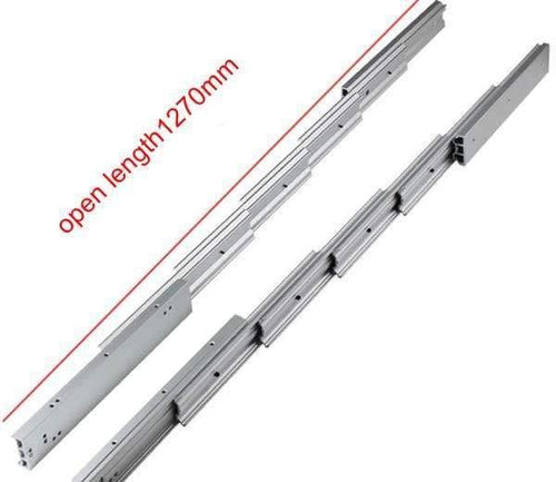 Concealed Folding Table Guide Rail Hinge, Aluminum Telescopic Cabinet Table Slide,  Flat Push Folding Furniture Hardware