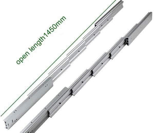 Concealed Folding Table Guide Rail Hinge, Aluminum Telescopic Cabinet Table Slide,  Flat Push Folding Furniture Hardware