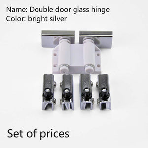 Opening Hinge Up and Down Shaft Hinge Glass Hardware Fittings Furniture Cabinet Door Single Double Door Glass Hinge