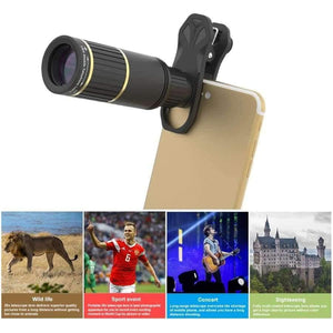 Planet Gates Optic Mobile Phone Camera Lens 16x Telescope telephoto lens with tripod+ 5in1 fisheye wide for Samsung Huawei all phones