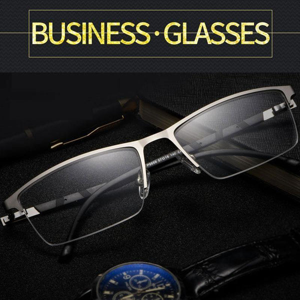 Planet Gates Optical Business Titanium Eyeglasses Frame For Men Eyewear Semi-Rimless Glasses with 4 Optional Colors