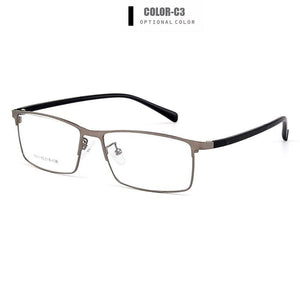 Planet Gates Optical Men Titanium Alloy Eyeglasses Frames for Men Eyewear Flexible Temples Legs IP Electroplating Alloy Spectacles Y7011
