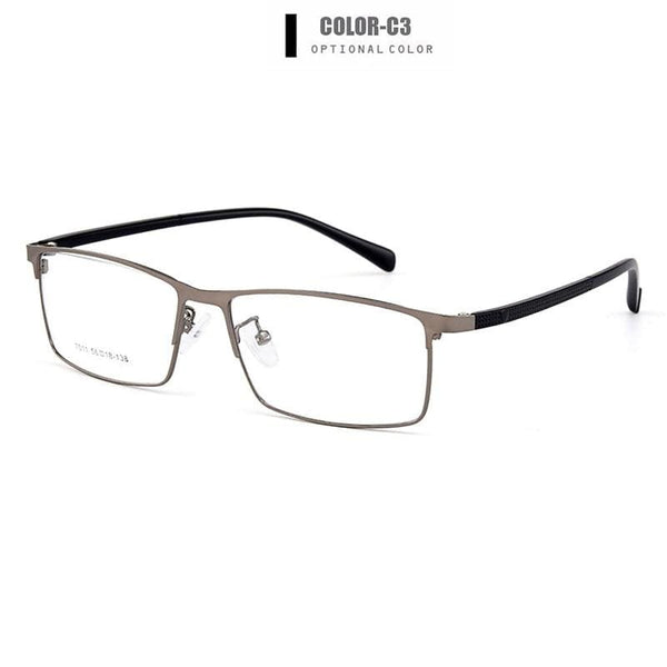 Planet Gates Optical Men Titanium Alloy Eyeglasses Frames for Men Eyewear Flexible Temples Legs IP Electroplating Alloy Spectacles Y7011