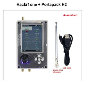 Planet Gates Option 5 Mayhem Portapack H2 Hackrf One SDR Software Defined Radio 1MHz-6GHz Optional Metal Case Antennas kits DIY Fast Assemble