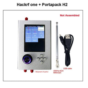 Planet Gates Option 7 Mayhem Portapack H2 Hackrf One SDR Software Defined Radio 1MHz-6GHz Optional Metal Case Antennas kits DIY Fast Assemble