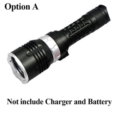 Planet Gates Option A / Black HUSUYUHU SISI 500 Meters LED Glare Flashlight Charging Long-range Outdoor Hunting Night Riding Patrol Home Waterproof Lighting
