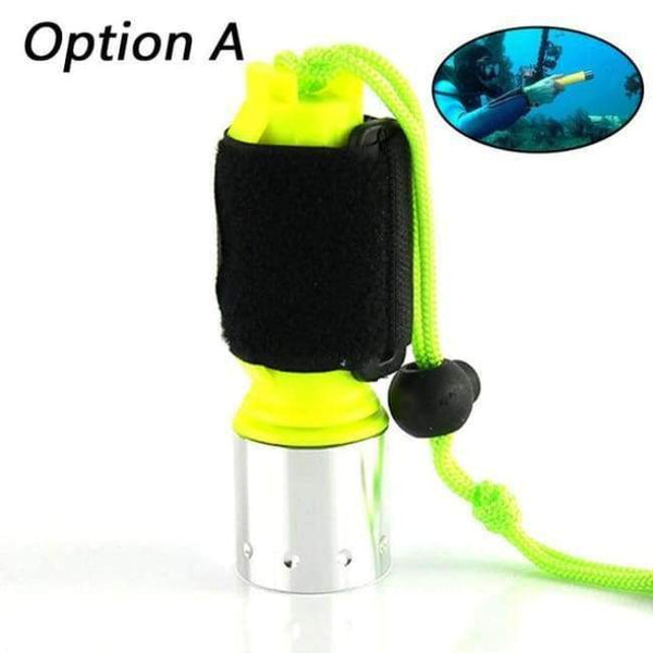 Planet Gates Option A LED flashlight 2000LM CREE T6 LED Waterproof underwater scuba Dive Diving Flashlight Torch light lamp for diving light
