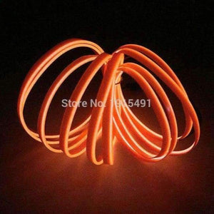 Planet Gates Orange / 1 metr Vysoce kvalitní DC-12V měnič + 10barevný LED pásek Neonové světlo 1/2/3/4/5 metrů 2.3mm-sukně EL drátěné lano pro vánoční dekorace