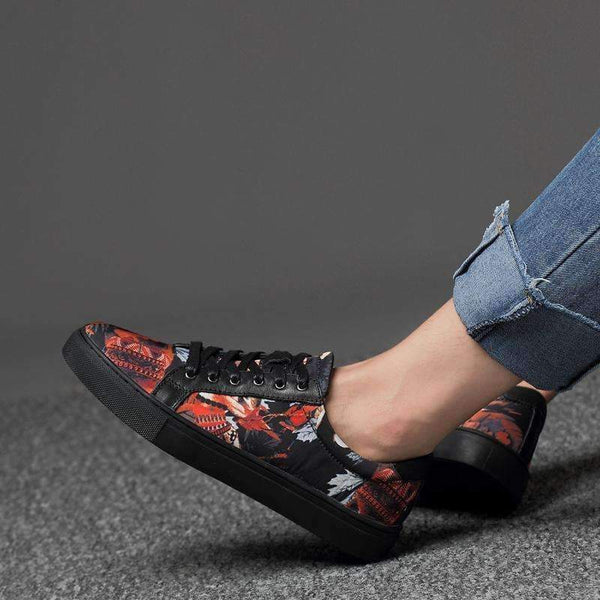 Planet Gates Orange / 10 Cool Men's vulcanity shoes Sneakers cow leather mesh canvas mens street shoes fashion graffiti top quality size 36-47 RAPQUE