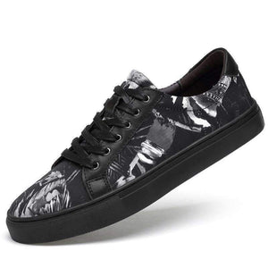 Planet Gates Orange / 10 Cool Men's vulcanity shoes Sneakers cow leather mesh canvas mens street shoes fashion graffiti top quality size 36-47 RAPQUE