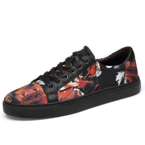 Planet Gates Orange / 10 Cool Men's vulcanity shoes Sneakers cow leather mesh canvas mens street shoes fashion graffiti top quality size 36-47 RAPQUE