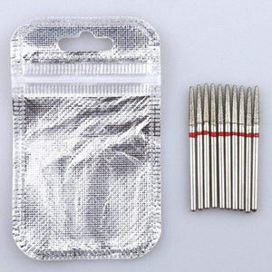 Planet Gates Orange 10PCS Diamond Cutter for Manicure Set Diamond Rotary Burrs Set Nail Drill Bit Set Milling Cutter for Nail Art Pedicure Tool