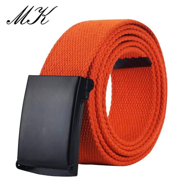 Canvas Belts For Men Military Tactical Male Strap Metal Slider Buckle Men Belts For Jeans Pants