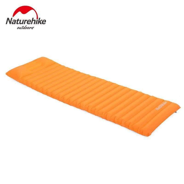 Planet Gates Orange / 186cmx60cmx8cm / China Mattress super light inflatable fast filling air bag  with pillow innovative sleeping pad NH16D003-D