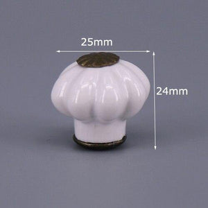 1x Classic White  Porcelain/Ceramic Drawer Pull Knob Cabinet Cupboard Door Handle Knob