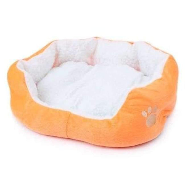 Planet Gates Orange 2 / 50x40cm / China 1Pcs 50*40cm Super Cute Soft Cat Bed Winter House for Cat Warm Cotton Dog Pet Products Mini Puppy Pet Dog Bed Soft Comfortable