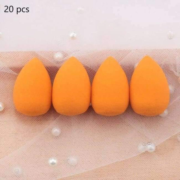 Planet Gates Orange 20pcs Makeup Sponge Water Drop shape Make up Foundation Puff Concealer Flawless Powder Smooth Beauty Cosmetic sponge beauty tool
