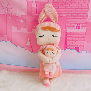 Metoo Dolls Stuffed Toys Plush Animals Angela 2 Piece Set Kids Toys for Girls Children Kawaii Baby Plush Cartoon Angela Rabbit
