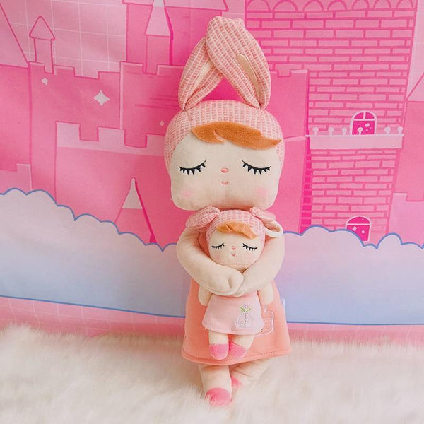 Metoo Dolls Stuffed Toys Plush Animals Angela 2 Piece Set Kids Toys for Girls Children Kawaii Baby Plush Cartoon Angela Rabbit