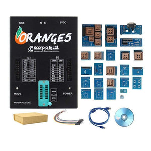 Planet Gates Orange 5 Full Adapters OEM Programming Device Hardware + Enhanced Function Software V1.34 Orange5 Get 2 Free Fix Pen