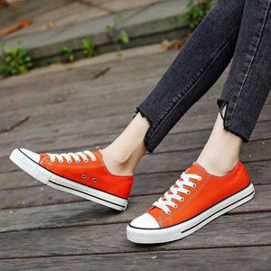 Planet Gates Orange / 5 Women Shoes 2018 New Autumn Espadrilles Women Sneakers Breathable Canvas Tenis Feminino Female Casual Shoes Woman Flats Shoes