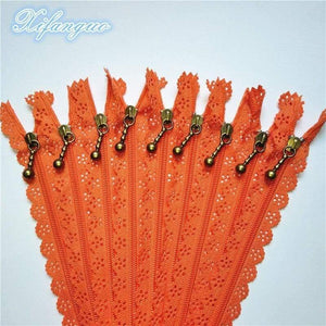 Planet Gates Orange / 5pcs / 25cm 5/10pcs 25cm 10 Inch DIY 3# Nylon Coil Flower Zipper For DIY Sewing Tailor Handicraft Bed Bag (20 Colors) #